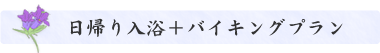 日帰り入浴＋バイキングプラン