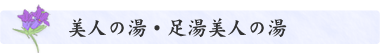 美人の湯・足湯美人の湯